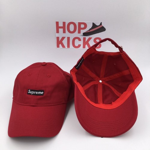 Supreme Red Black box Logo Cap